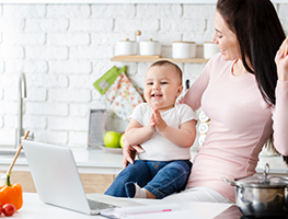 Parent - working mom - working from home